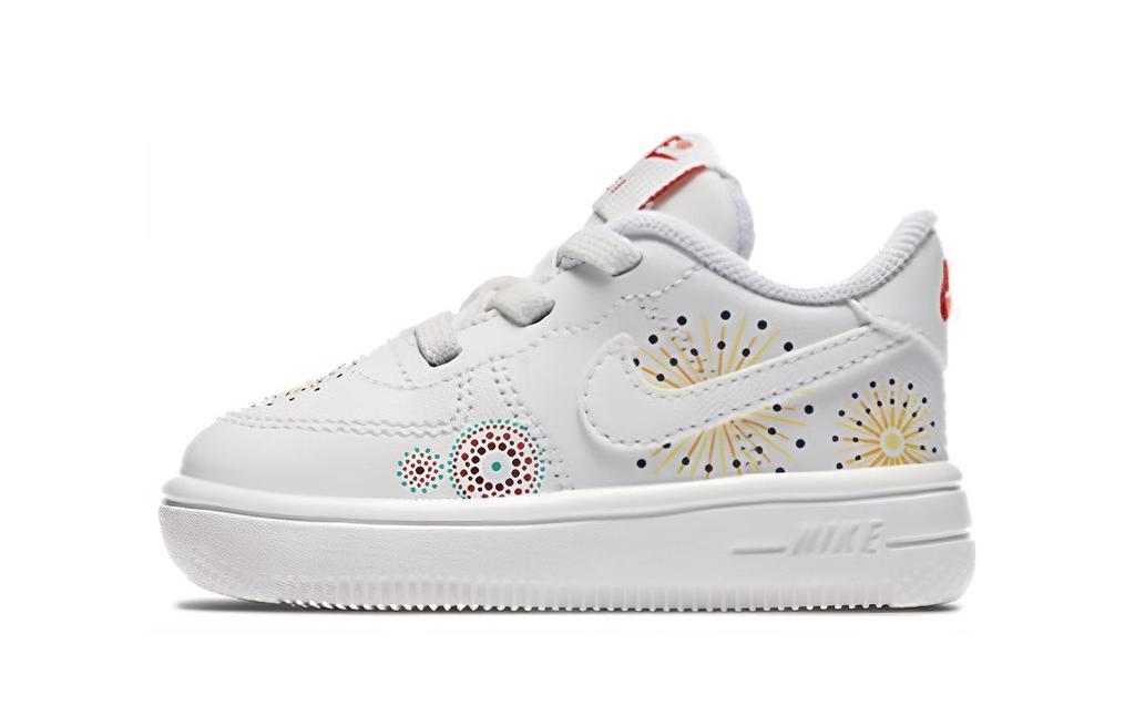Nike Air Force 1 18 QS Mid Top Skateboard Shoes White Infant And Toddler AO2092-100
