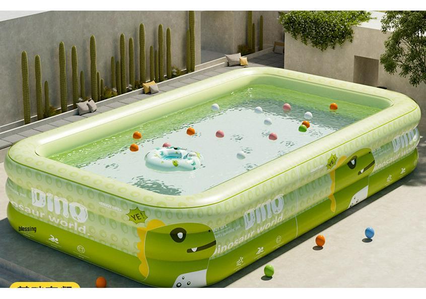 Grande Piscina Gonfiabile da Esterno per Bambini e Famiglie - Design in PVC Addensato per Uso Domestico