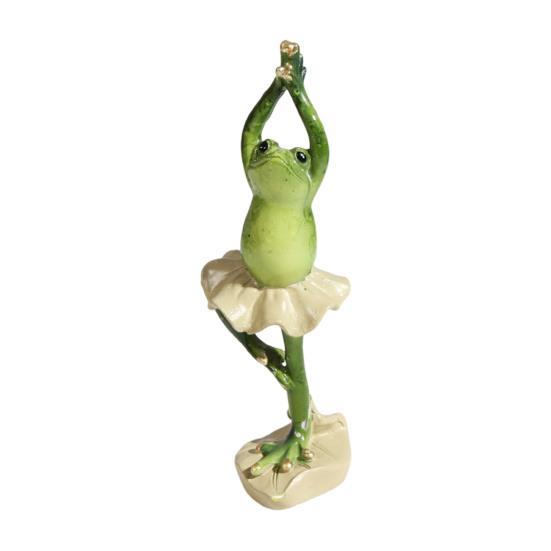 Christmas Santa Hat Frog Statue Indoor Outdoor Garden Frog Resin