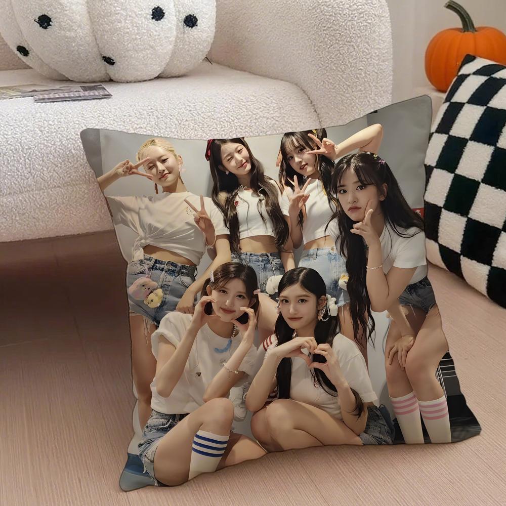 kpop energetic GGirls GGeneration Cushion Cover Throw Pillow Cover Hidden Button Durable Polyester Chair Cushion