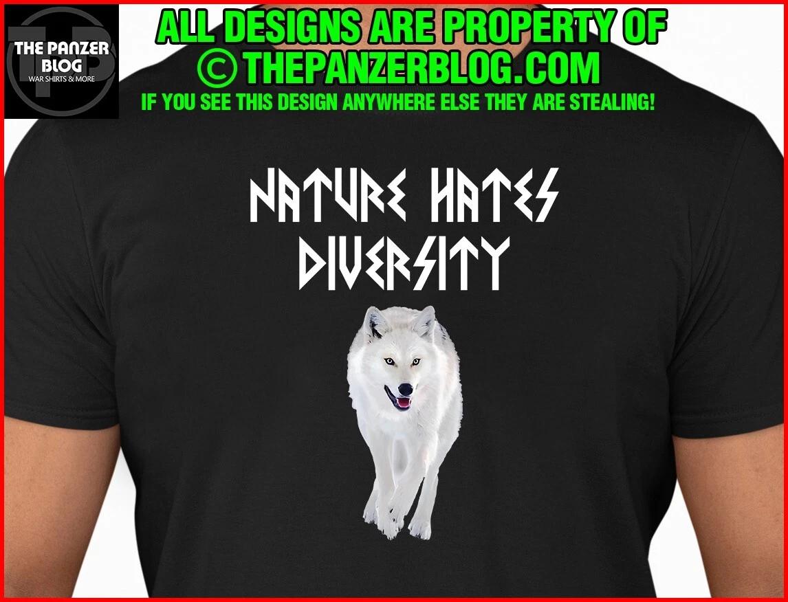 Nature Wolf Diversity T-Shirt Viking Celtic Gift S