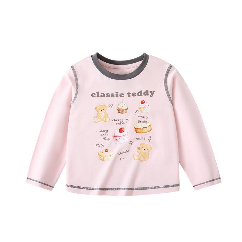 Classic Teddy Girls' Antibacterial Long-Sleeve T-Shirt
