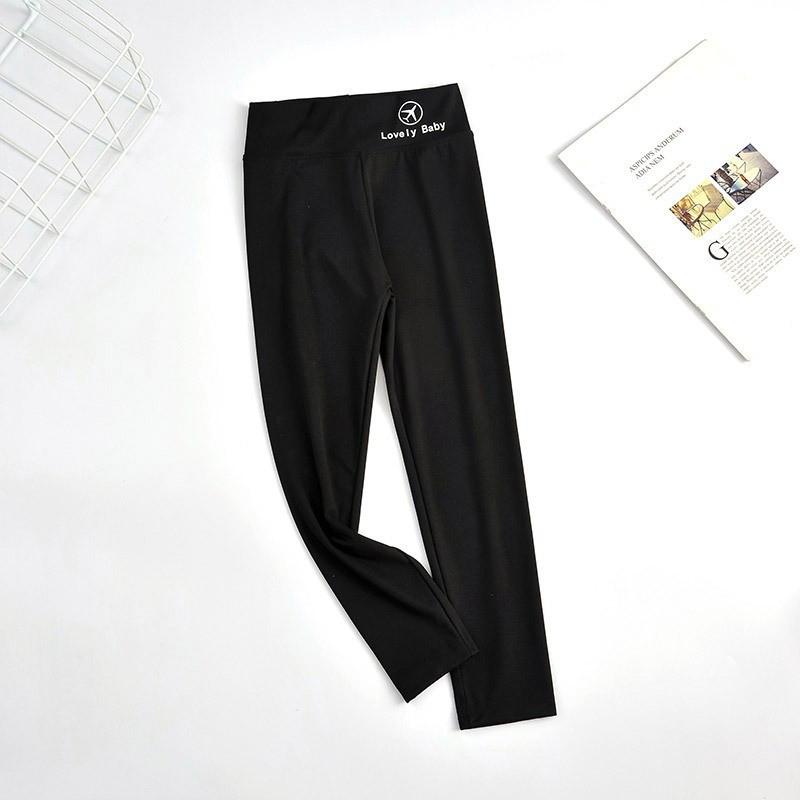 Girls' High-Waisted Shark Leggings - Spring/Autumn Korean Style Yoga Pants for Kids