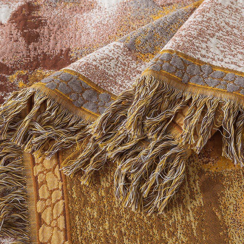Pure Cotton Bedspread With Tassel Home Sofa Bed Cover Summer Towel Coverlet European Floral Cover Blanket Bedspread On The Bed