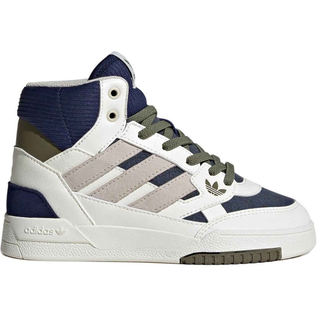 Adidas Originals Drop Step Se Comfortable Versatile Shock Absorbing Durable High Top Kids Skate Shoes Kids Skate Shoes White IH3285