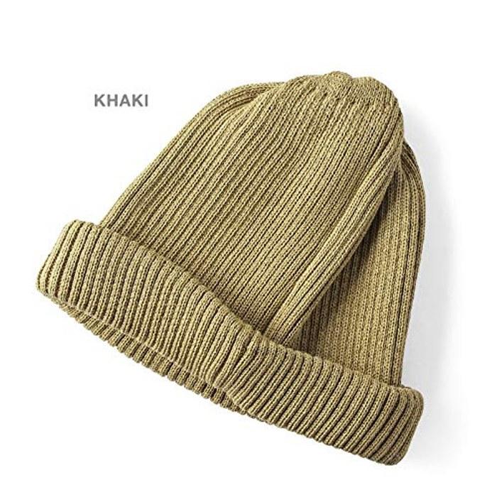 [Lototo] R5021 Cotton Roll-Up Beanie (One Size, Black)