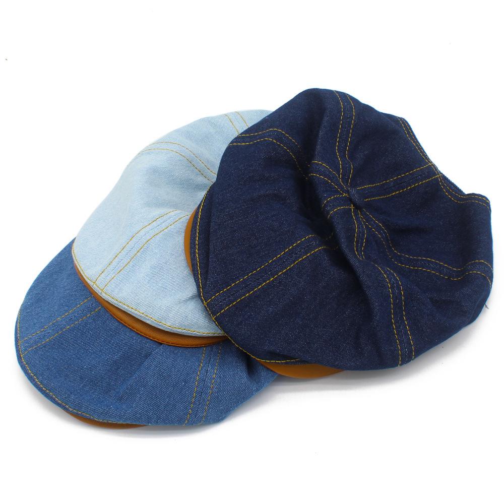 Spring and Autumn New Personalized Cowboy Hat Men's and Women's Retro Trend Beret Fashion Street Shooting Forward Hat Versatile Cap