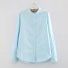 Cotton Linen Shirt Base Shirt Stand Collar White Shirt Women's Long Sleeved Shirt