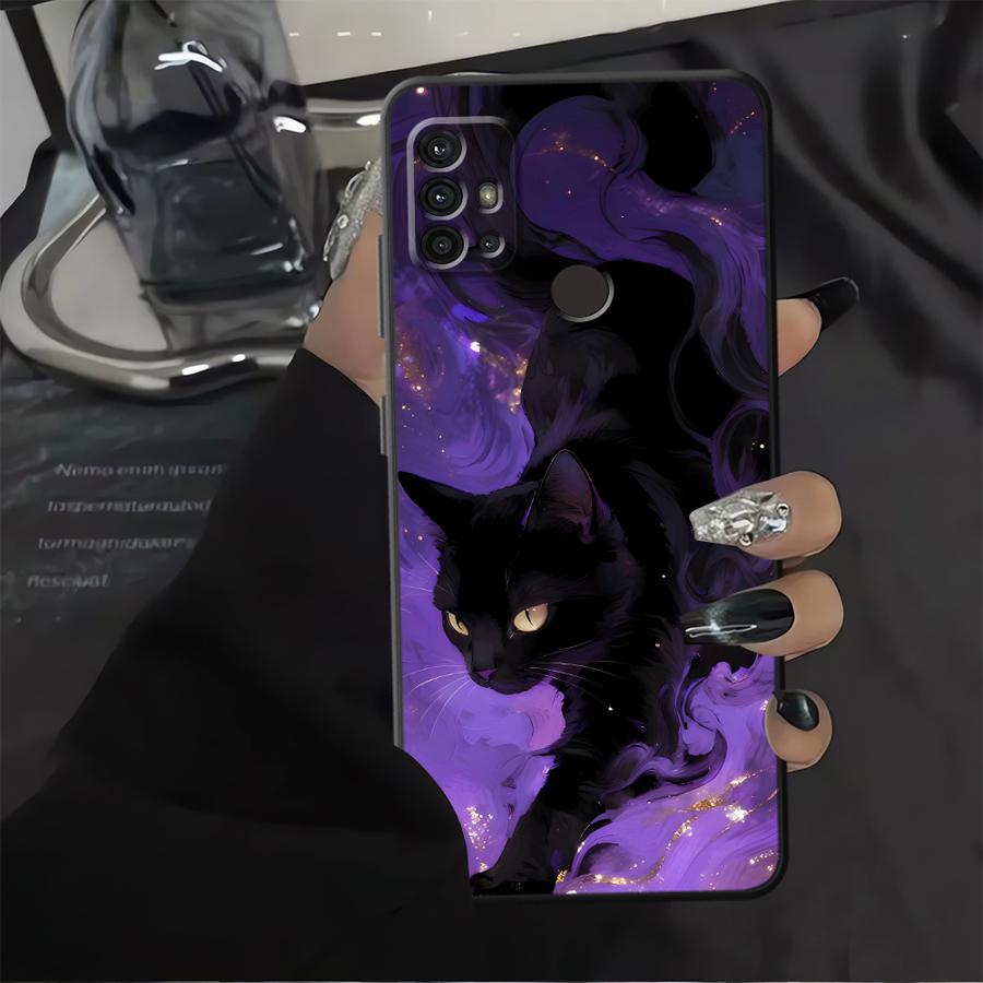 Atmosphere Cat Case for Motorola Moto G22 Edge40 G32 G60s Edge 20 Pro 30 Lite G51 G73 G71 G53 G30 G50 G52 Phone Cover