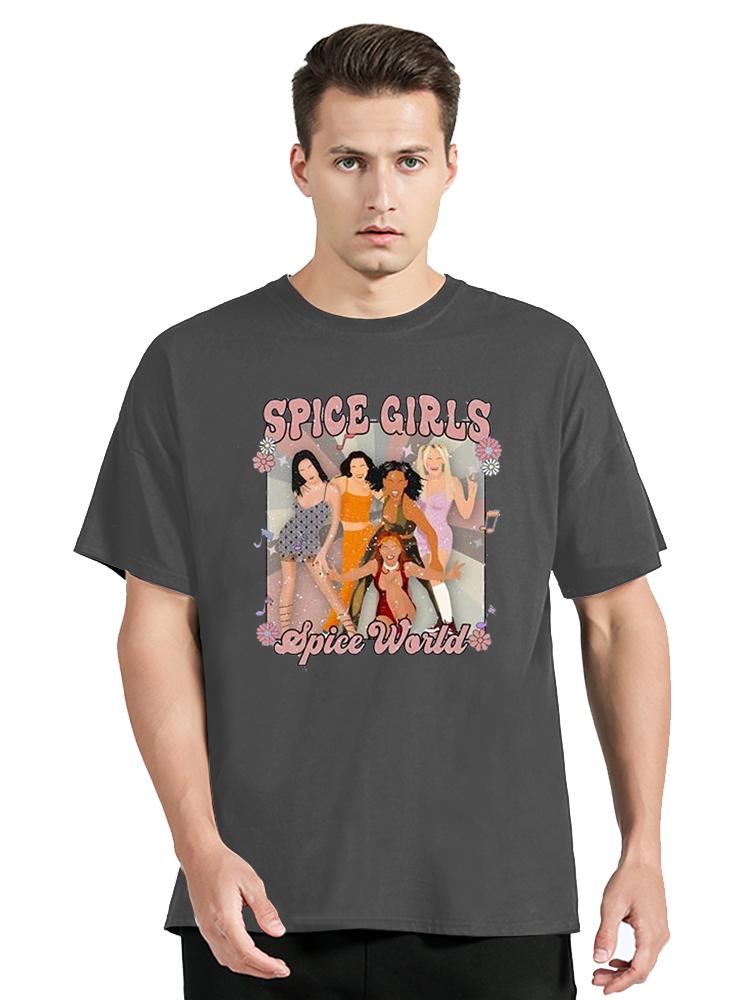 New Spice Girls Women's Unisex T-shirt Fashion Movie Art Cartoon Character Graphic T Shirt Clothing Oversized Tops Tees