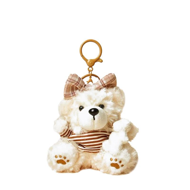 Niche Baking Bear Bag Pendant High-end Plush Toy Doll Schoolbag Pendant Cute Keychain