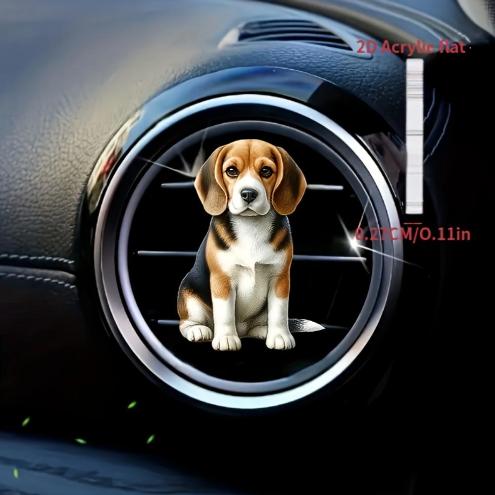 2d Car Flat Dog Large Vent Clip Decorative Diffuser Fragrance Not Included Car Interior Decoration Aromatherapy Clip Ideal For Holiday Gifts