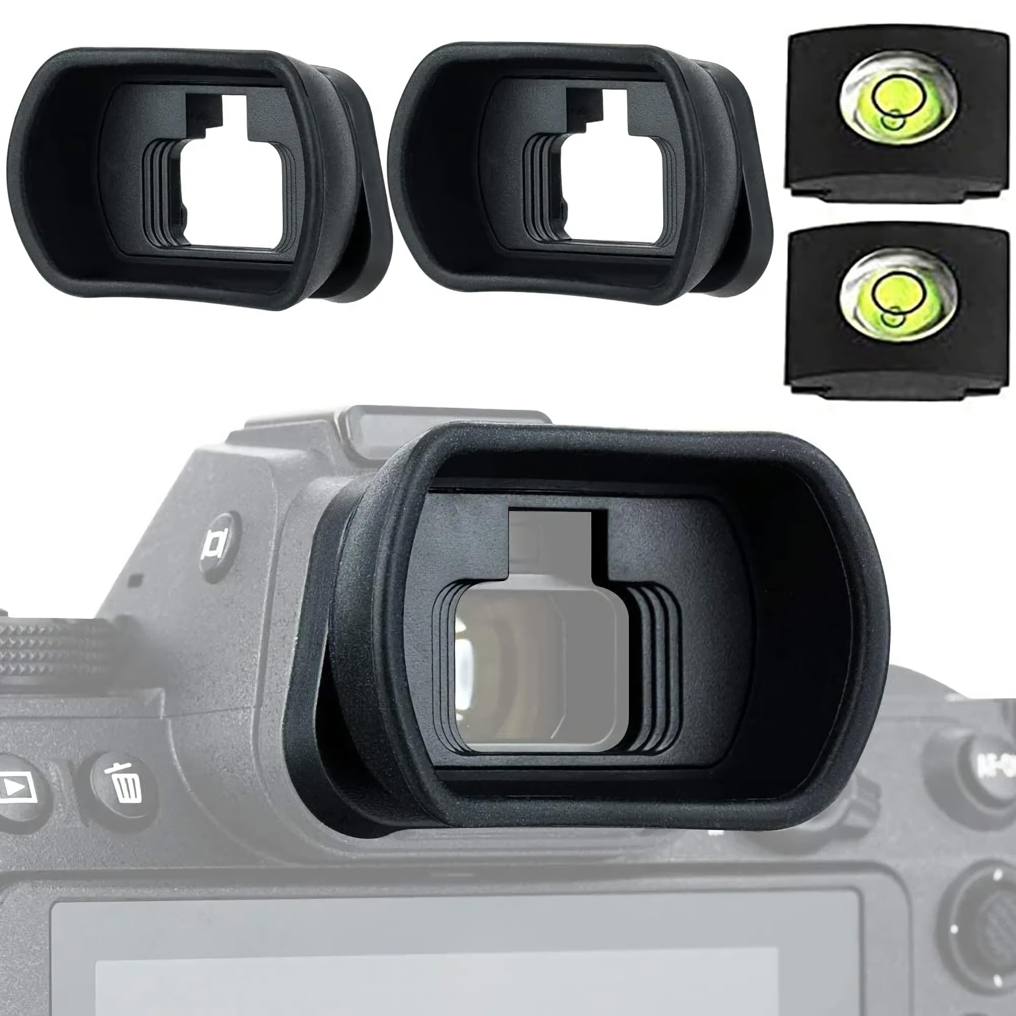 

Extended Nikon Compatible Eyepiece for Nikon DK29 Mirrorless SLR Includes Hot Shoe Cover Level of DK-29 Eyepiece, Eyecup, Z5, Z6, Z7, Z6II, Z6III,