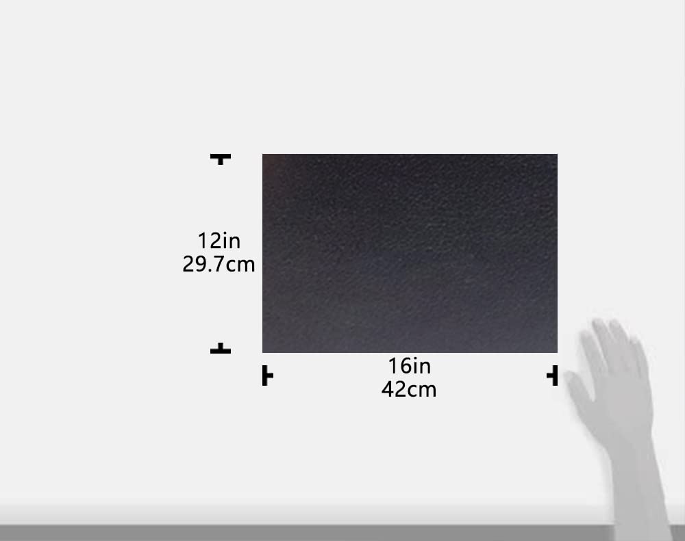 Couro Genuíno Macio Tamanho x 1mm Feito em Couro Macio para Couro Bovino Sólido Pintado Material de Couro Genuíno Escovado Natural DY.Leather [A3 1, Preto,