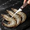 Stainless Steel Shrimp Deveiner with Wood Handle 3-in-1 Kitchen Tool for Opening Shells And Removing Veins Rust-Proof Essential Seafood Gadget for