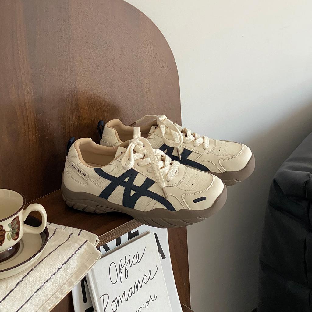 Lan Cabinet 2025 Autumn Light New Light Retro German Training Shoes Women's Versatile Casual Forrest Gump Shoes Platform Sports Shoes