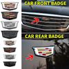 AABHT1 1PCS ABS for Cadillac Logo CT4 CT5 CT6 XT4 XT5 XT6 ATS XTS Car Front Center Grille Emblem Rear Trunk Badge Sticker Accessories