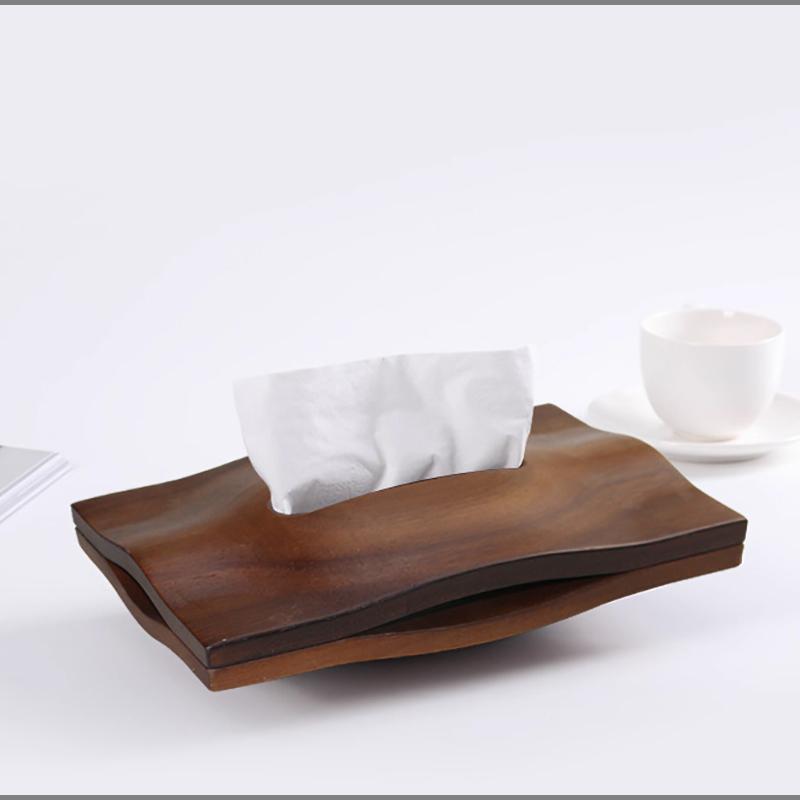 Hill Massivholz Schreibtisch Taschentuchbox Zuhause Walnuss Magnetische Taschentuchbox Esszimmer Aufbewahrungszylinder Heimdekoration Luxuriöses Geschenk Neu