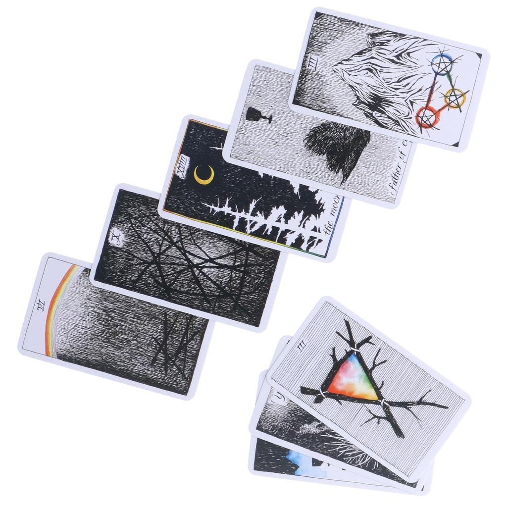 Wild Tarot Cards Unknown Tarot Deck Hologram Paper Divination Playing Cards Game