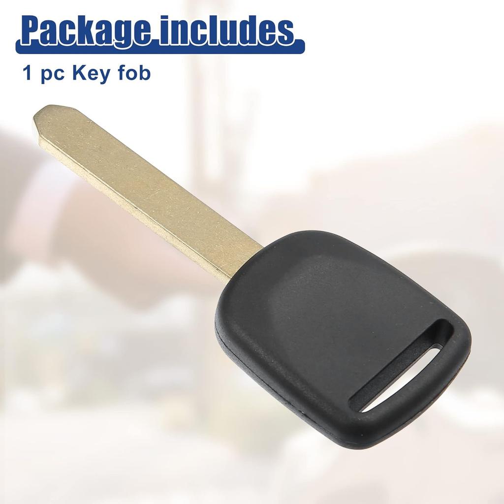 ACROPIX Uncut Ignition Transponder Key Fit for Honda Civic CR-V 2003-2005 for Element Odyssey S2000 2003-2004 HO01T5 35113-S0X-A01- Pack of 1 Black