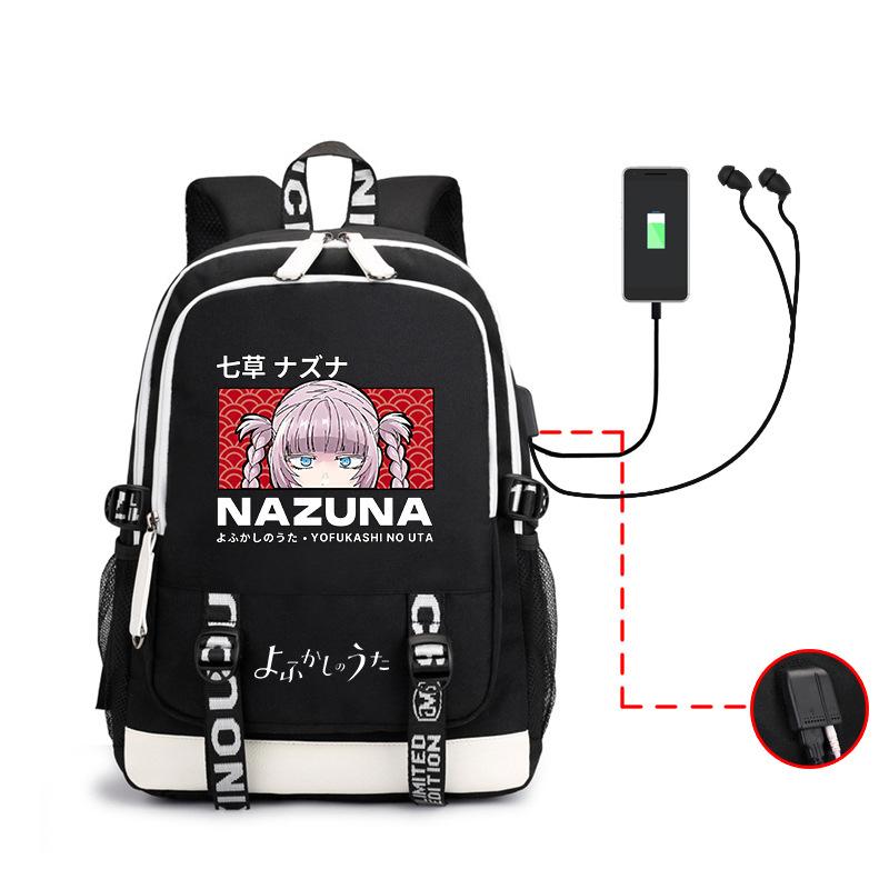 

Anime Backpack, All-Night Song Yofukasi No Uta Large Capacity Student Bag 19inch