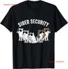 Siberian Husky Siber Security Crew T Shirt  Vintage Washed Top For Everyday Wear Stretched Streetwear Unisex Fashion Versatile