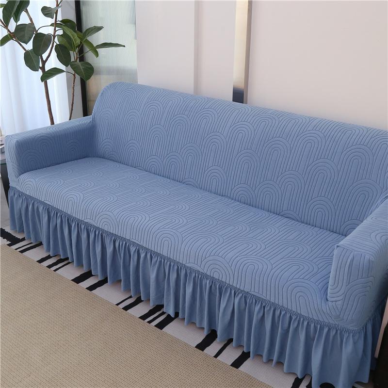 Skirt Sofa Cover Series: Knitted Jacquard Temu