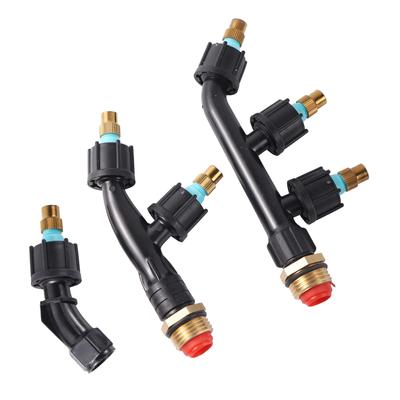 Landwirtschaftliche Kupferzerstäubungssprühdüse Einzel-/Doppel-/Dreidüsenkopf Gartenrasenbewässerung Pestizidsprühsprinkler