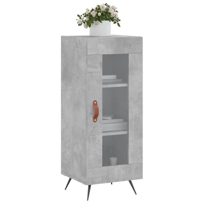 VidaXL Buffet Concrete Grey 34.5x34x90 Cm Engineered Wood 828768