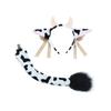 Cow Suit Headband Tail Handmade Cosplay Props Comic-Con Party Dress Up Cute Headgear Hair Accessories