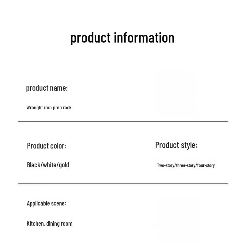 Zish Kitchen Food Prep and Storage Rack