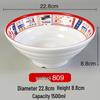 Melamine Ramen Bowl: Porcelain-Like, Large Mala Tang Soup & Noodles Bowl for Wontons & Luosifen