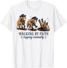 Walking By Faith ständig stolpernd Westliches Pferd Christliches T-Shirt