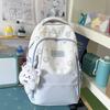 Schoolbag Summer Soft Moe Cartoon Healing Wind Grade 1-1 Student Party Backpack Light Blue Sweet Soft Girl Atmosphere Backpack