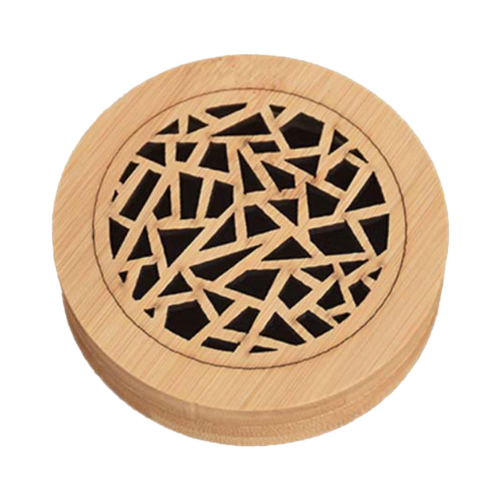 Wood Incense Burner Box Kitchen SPA Yoga Table Centerpiece Ornament Furnishings Farmhouse Incense Diffuser Hotel Incense Holder