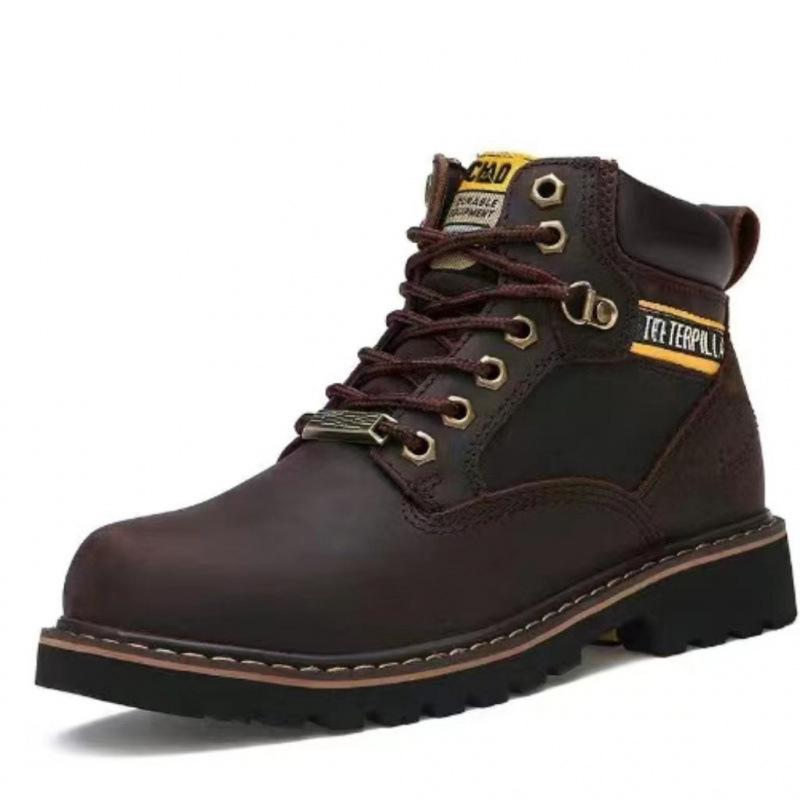 Classic men's shoes tough guy foot protection anti-smashing labor insurance shoes big head tooling boots winter Martin boots top layer cow