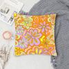 Flower Smiley Face Pillow Case Fashion Square Pillowcase Bedroom Sofa Room Ins Decoration Leisure