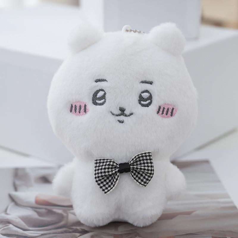 

Chiiikawa Soft Cute Bear Plush Keychain Apply Children Gift And Room Decoration белый