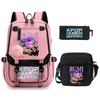 Witch Hunters Kpopdemonhunters Student School Bag Shoulder Bag Casual Pencil Bag Three-Piece Set
