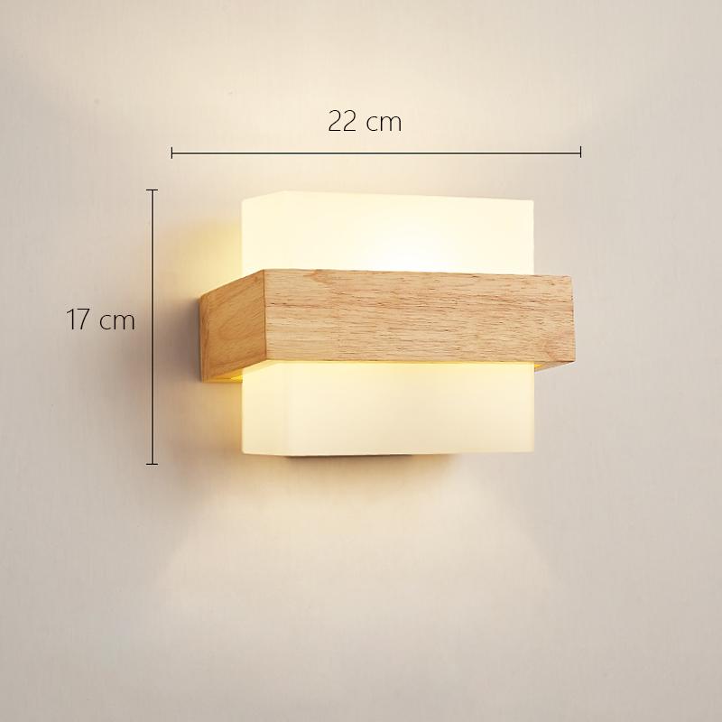 

Дерев’яний настінний світильник бра Приліжкова лампа Сходи Аплікація Murale Nordic Design Art Deco Світлодіодні настінні світильники Lampada Da Parete