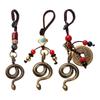 Brass Zodiac Keychain Animals Car Key Chain Charm Snake Key Ring  Men