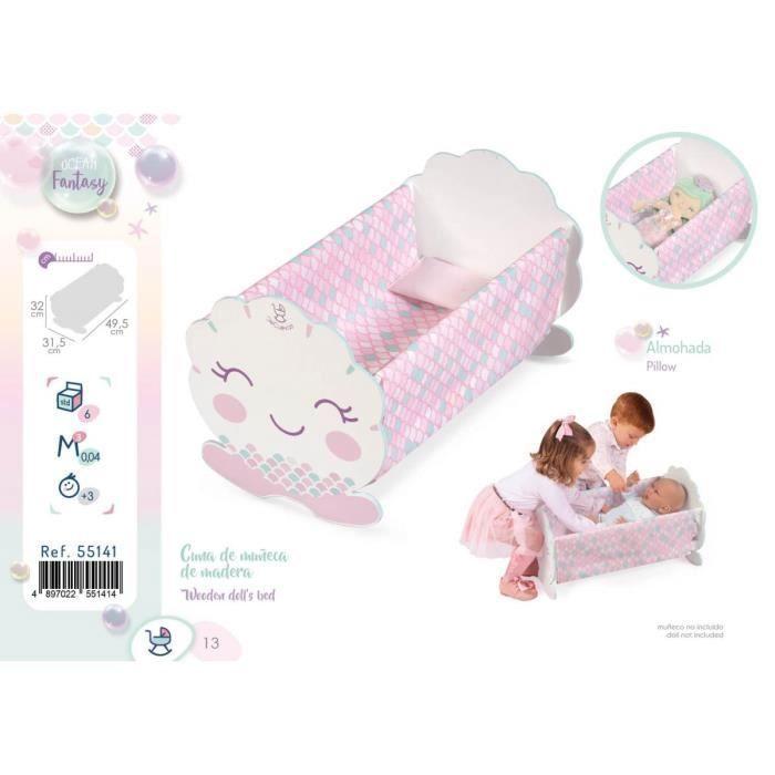 Lit en bois - Decuevas Toys - 55141 - 1 place - Bois massif - Ocean Fantasy