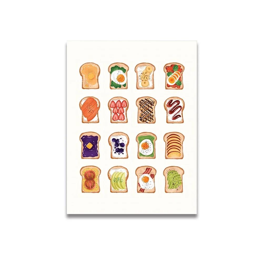 Vintage Pink Cartoon Print Canvas Posters Wall Art Poster Home Decor Canvas Print Painting  Living Room Bedroom Decor Unframed