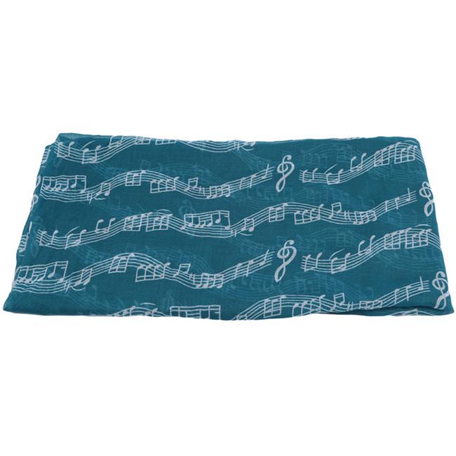 Fashion Stylish Thin Section Printed Musical Notes Chiffon Scarf Shawl Air Conditioner Shawl
