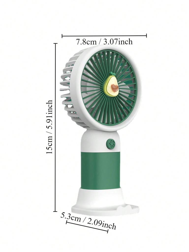 Mobile phone stand Small fan Handheld usb charging mini fruit portable office student electric fan