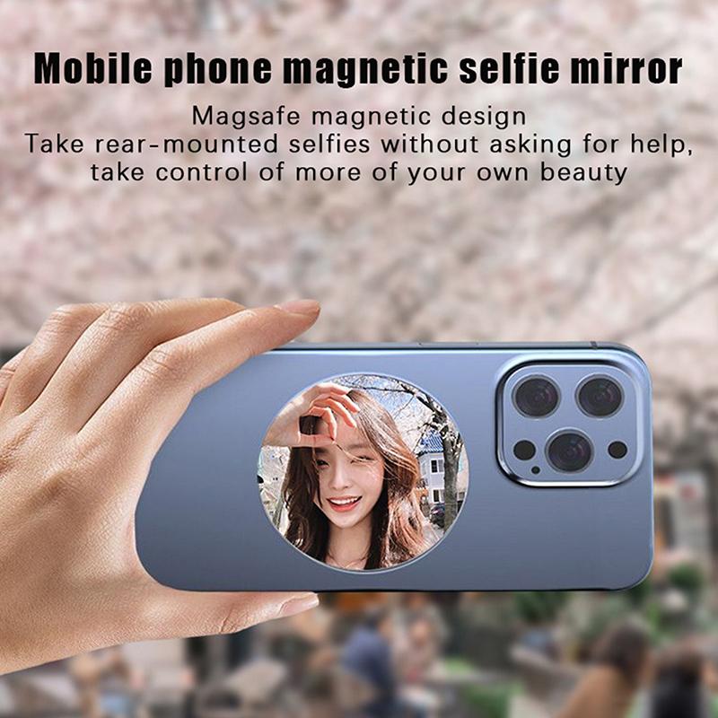 Pour Miroir Convexe Magnétique Smartphone Miroir de Beauté Vidéo Selfie Vlog Miroir Magnétique Pour Streaming Selfie