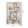 Thickened Multifunctional Storage Rack: Bookcase, Wardrobe, and Toy Organizer with Dustproof, Detachable Design.