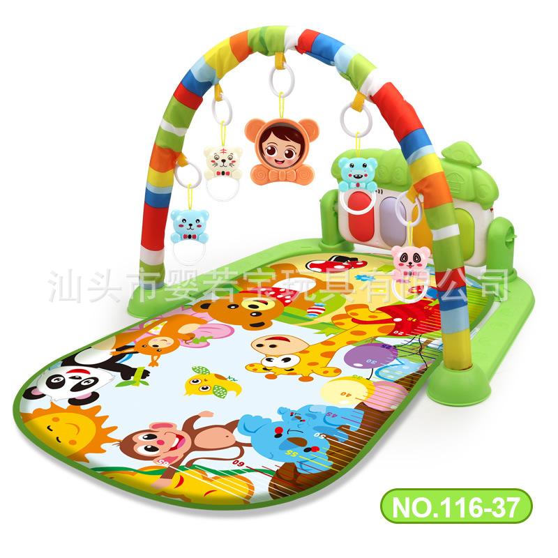 Fitness Stand Baby Music Pedal Piano Game Mat Baby Foot Piano 36 Month Old Newborn Toy
