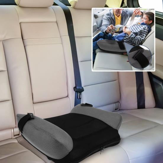 Inflatable Heightening Seat Cushion for Kid Ergonomic Support Portable Air Booster Seat with Collision Avoidance Air Booster Cushion