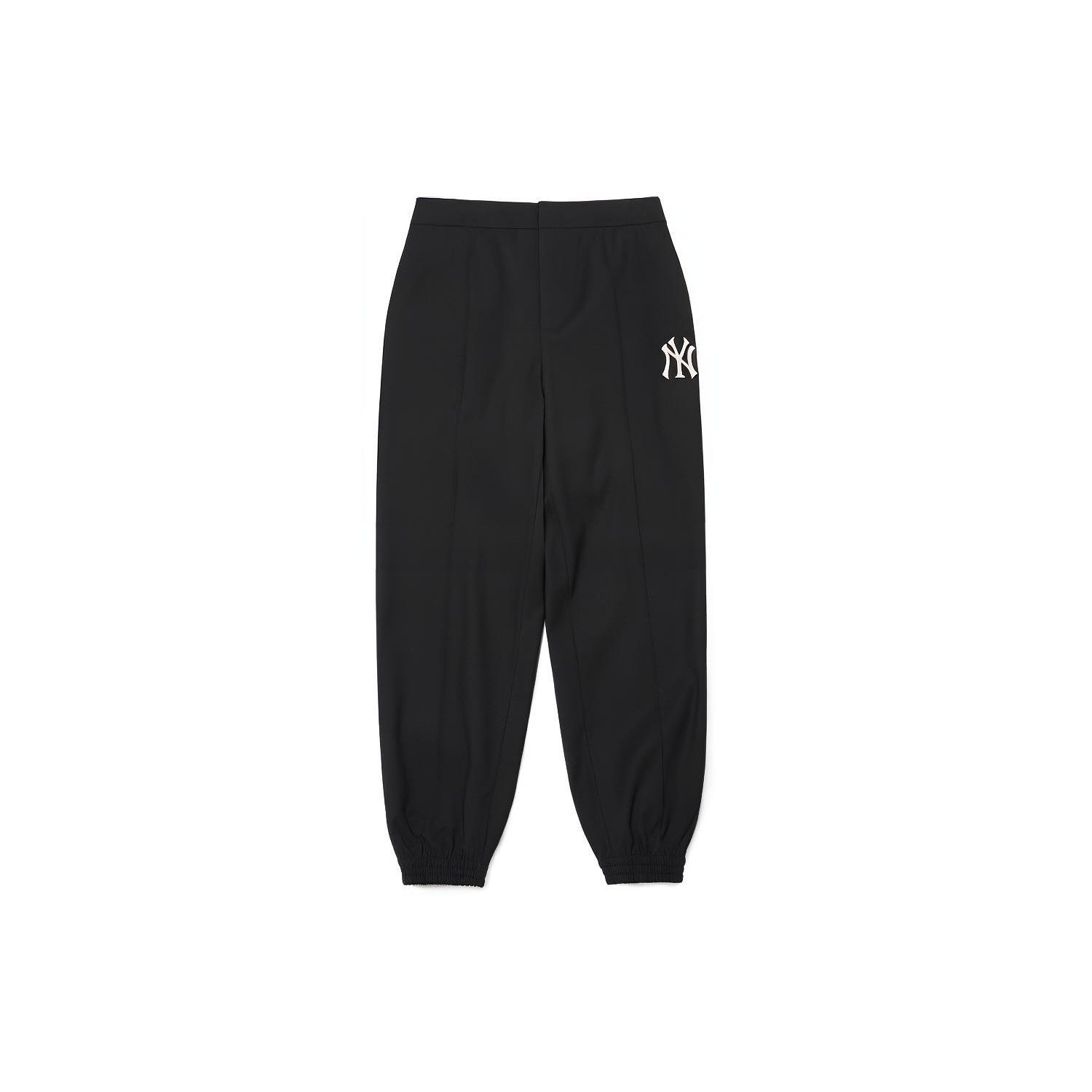 MLB Base Logo Casual Pants Unisex Black Moderate Cuffed Pants 3AWPK0121-50BKS S